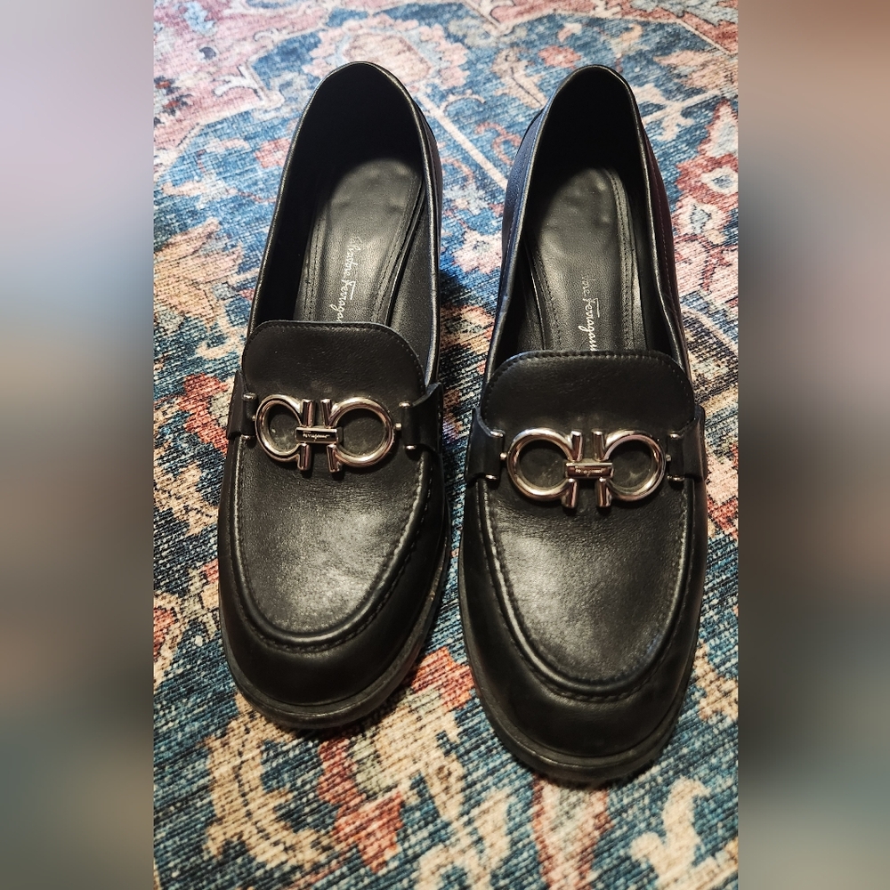 Ferragamo rolo heel
